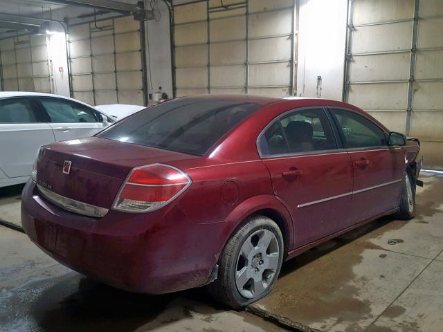 1G8ZS57B89F148715 - 2009 SATURN AURA XE MAROON photo 4