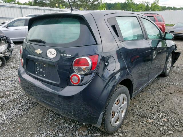 1G1JB6SG8D4218786 - 2013 CHEVROLET SONIC LS BLACK photo 4