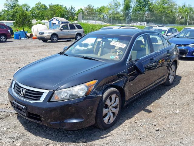 1HGCP26898A065311 - 2008 HONDA ACCORD EXL BLACK photo 2