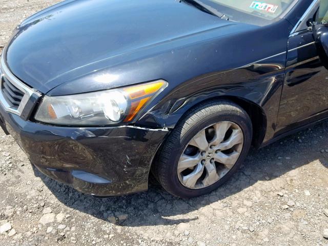 1HGCP26898A065311 - 2008 HONDA ACCORD EXL BLACK photo 9