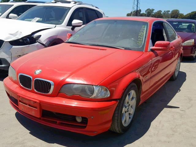 WBABM3346YJN87563 - 2000 BMW 323 CI RED photo 2