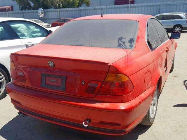 WBABM3346YJN87563 - 2000 BMW 323 CI RED photo 4