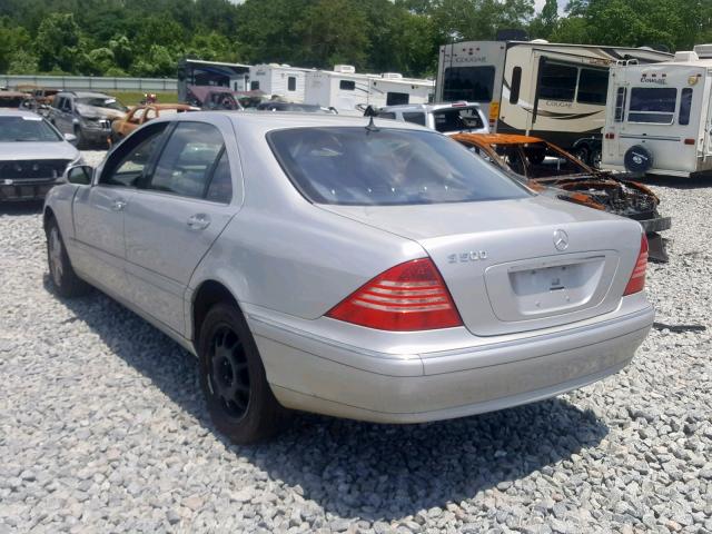 WDBNG75J75A445315 - 2005 MERCEDES-BENZ S 500 SILVER photo 3