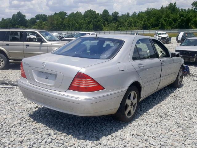 WDBNG75J75A445315 - 2005 MERCEDES-BENZ S 500 SILVER photo 4