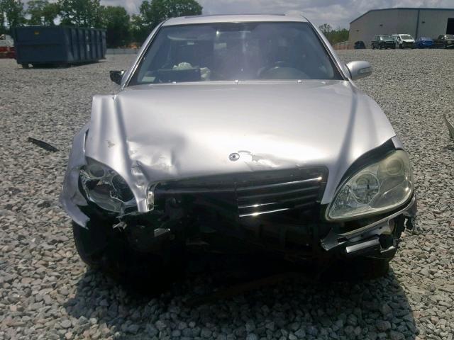 WDBNG75J75A445315 - 2005 MERCEDES-BENZ S 500 SILVER photo 9