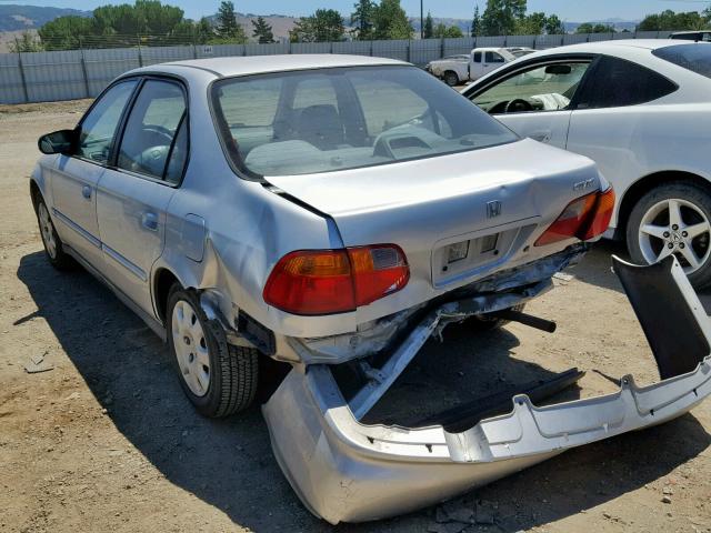 2HGEJ6610YH559594 - 2000 HONDA CIVIC BASE SILVER photo 3