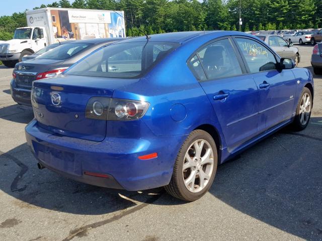 JM1BK324471678291 - 2007 MAZDA 3 S BLUE photo 4