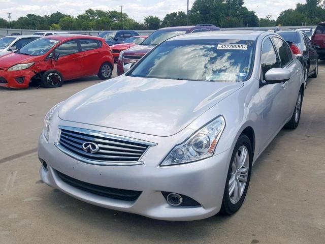 JN1CV6AP2CM629093 - 2012 INFINITI G37 BASE SILVER photo 2