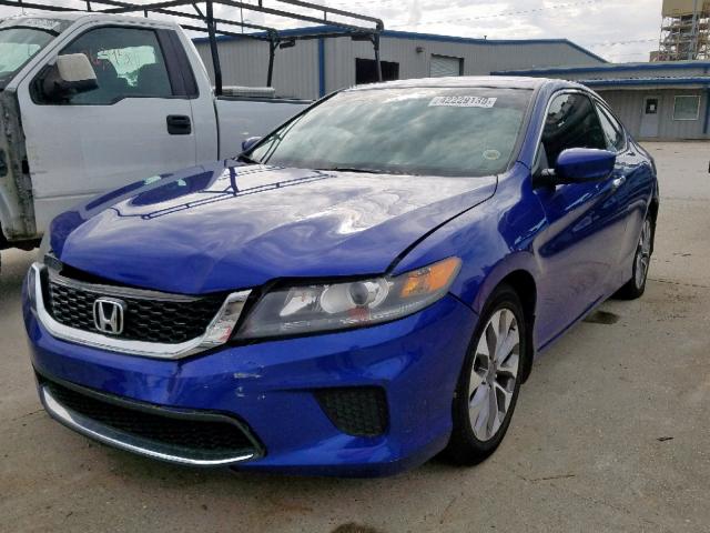 1HGCT1B39EA009350 - 2014 HONDA ACCORD LX- BLUE photo 2