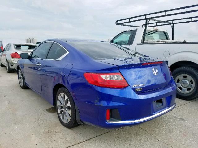 1HGCT1B39EA009350 - 2014 HONDA ACCORD LX- BLUE photo 3