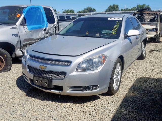 1G1ZG5E71CF303658 - 2012 CHEVROLET MALIBU LTZ ვერცხლისფერი ფოტო 2