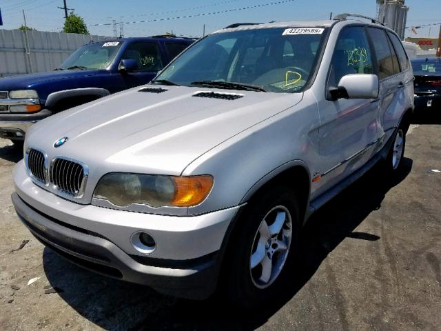 WBAFA53521LM64562 - 2001 BMW X5 3.0I SILVER photo 2