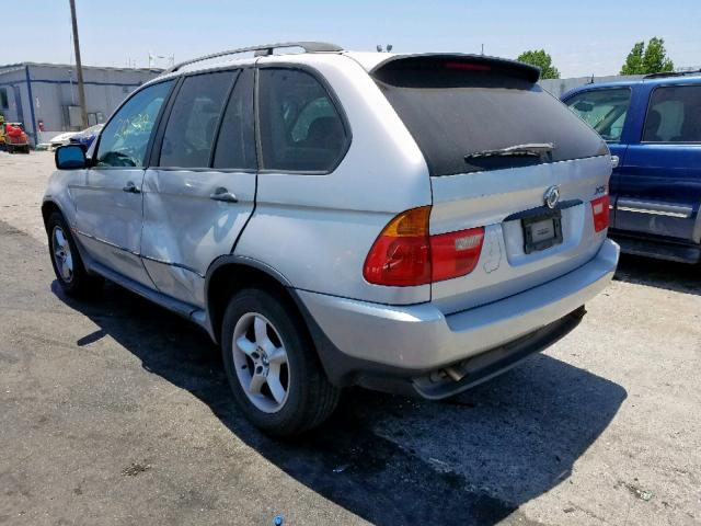 WBAFA53521LM64562 - 2001 BMW X5 3.0I SILVER photo 3