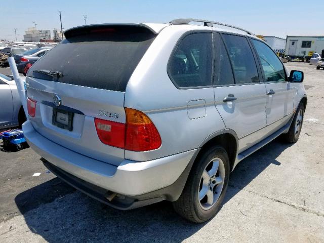 WBAFA53521LM64562 - 2001 BMW X5 3.0I SILVER photo 4