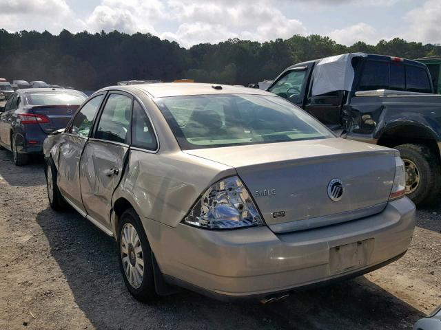 1MEHM40W69G614508 - 2009 MERCURY SABLE CREAM photo 3