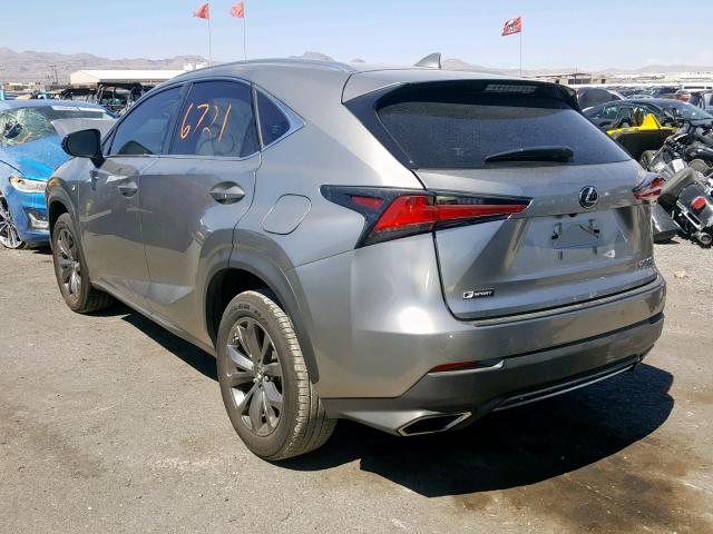 JTJYARBZ1K2121463 - 2019 LEXUS NX 300 BAS CHARCOAL photo 3