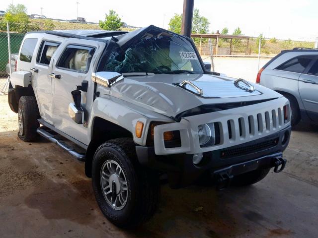 5GTDN13E878171213 - 2007 HUMMER H3 WHITE photo 9