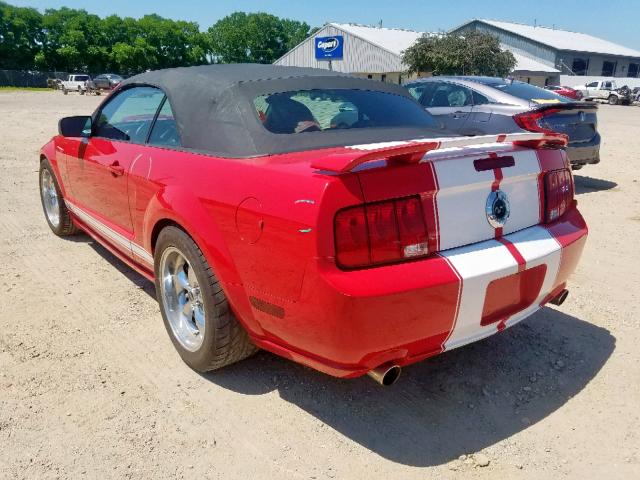 1ZVHT85H165172568 - 2006 FORD MUSTANG GT RED photo 3