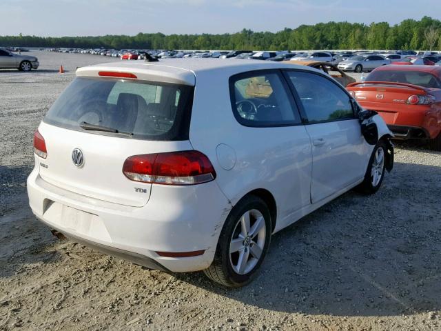 WVWMM7AJ4CW294168 - 2012 VOLKSWAGEN GOLF 白色 照片 4