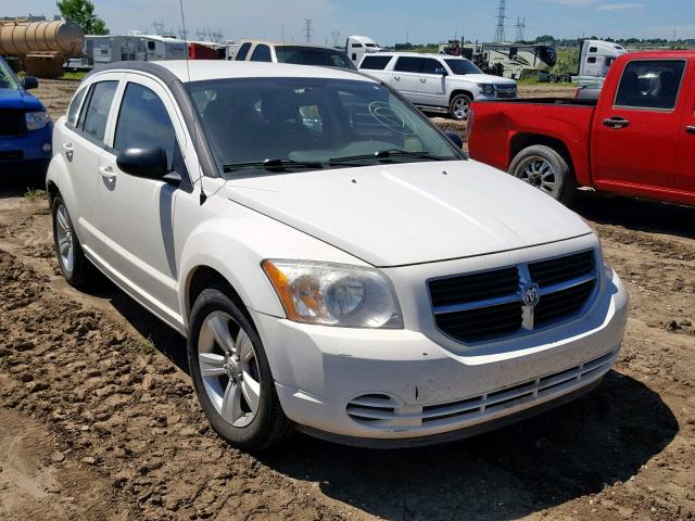 1B3CB4HA3AD635706 - 2010 DODGE CALIBER SX WHITE photo 1