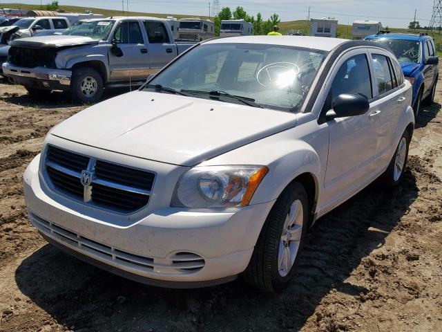 1B3CB4HA3AD635706 - 2010 DODGE CALIBER SX WHITE photo 2