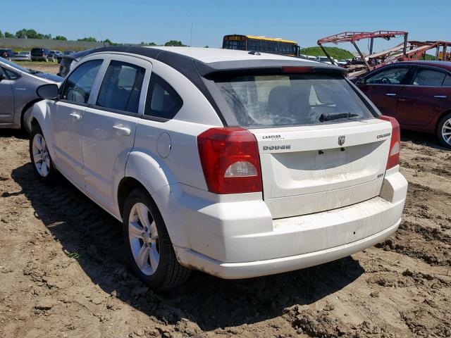 1B3CB4HA3AD635706 - 2010 DODGE CALIBER SX WHITE photo 3