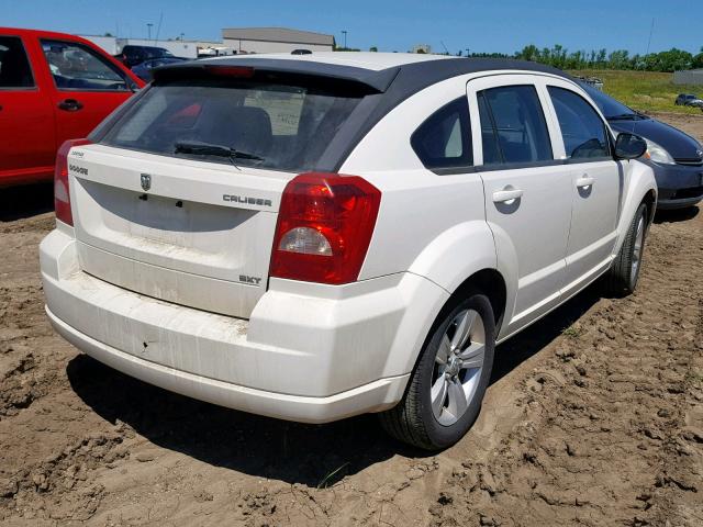 1B3CB4HA3AD635706 - 2010 DODGE CALIBER SX WHITE photo 4