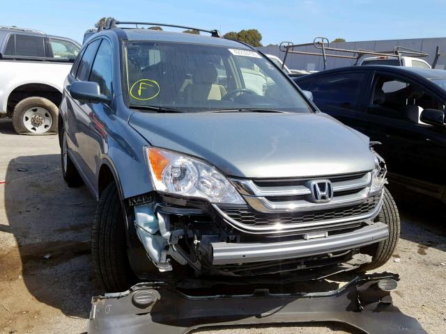 JHLRE4H73BC001102 - 2011 HONDA CR-V EXL TEAL photo 1