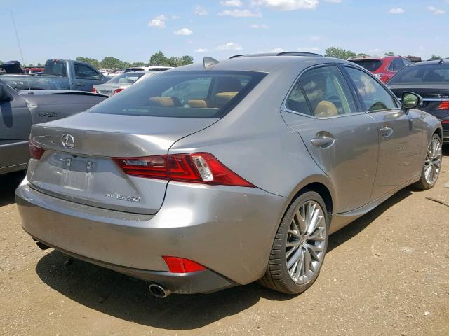 JTHCF1D21E5000935 - 2014 LEXUS IS 250 SILVER photo 4