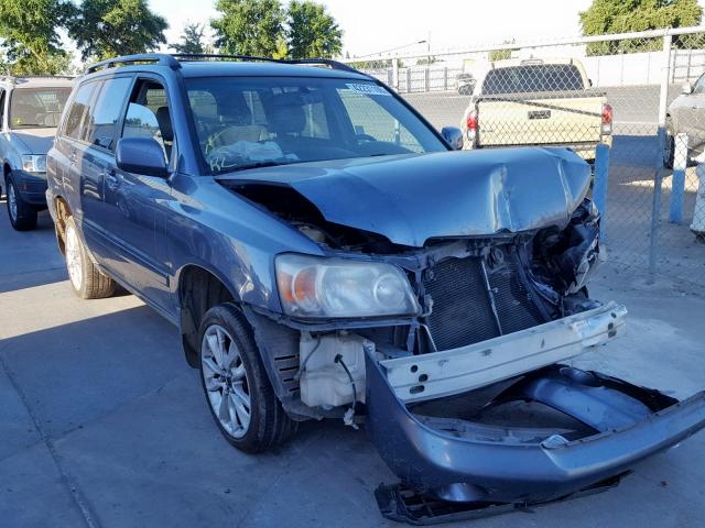 JTEDP21A970130333 - 2007 TOYOTA HIGHLANDER BLUE photo 1