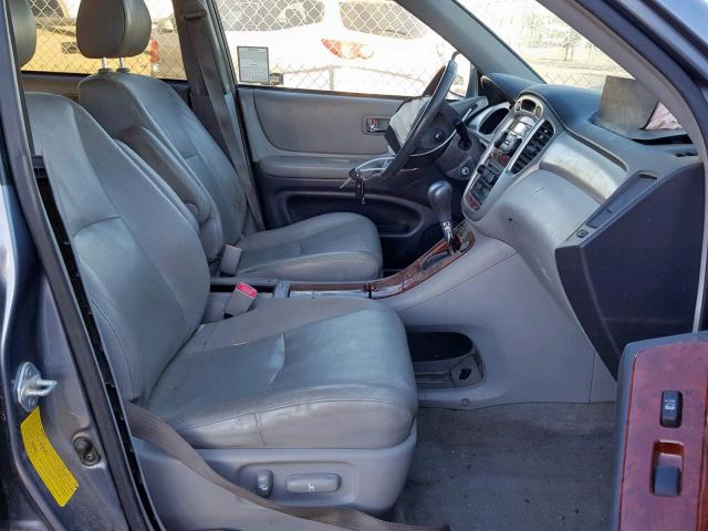 JTEDP21A970130333 - 2007 TOYOTA HIGHLANDER BLUE photo 5