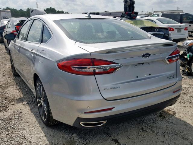 3FA6P0D99KR240297 - 2019 FORD FUSION TIT SILVER photo 3