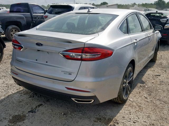 3FA6P0D99KR240297 - 2019 FORD FUSION TIT SILVER photo 4