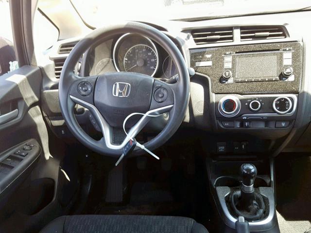 3HGGK5G58FM755511 - 2015 HONDA FIT LX GRAY photo 9