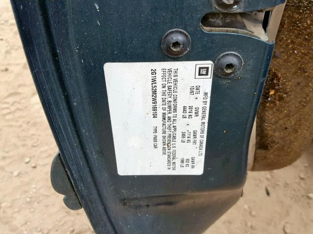 2G1WL52M2W9169104 - 1998 CHEVROLET LUMINA BAS 蓝色 照片 10