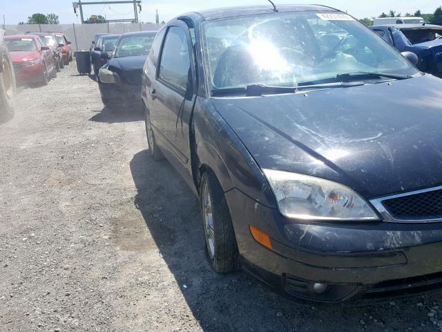 1FAFP31N86W154727 - 2006 FORD FOCUS ZX3 BLACK photo 9