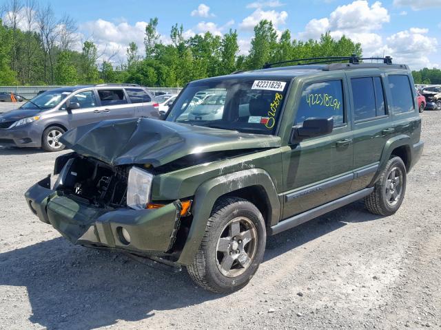 1J8HG48K78C188420 - 2008 JEEP COMMANDER GREEN photo 2
