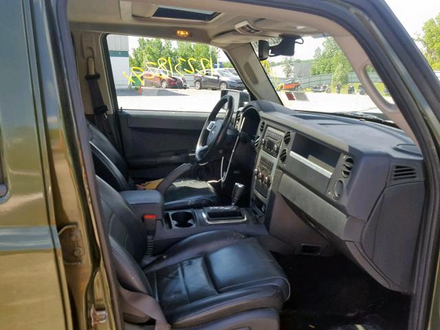 1J8HG48K78C188420 - 2008 JEEP COMMANDER GREEN photo 5