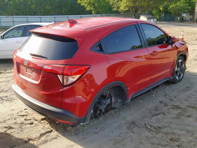 3CZRU5H52JM714763 - 2018 HONDA HR-V EX RED photo 4