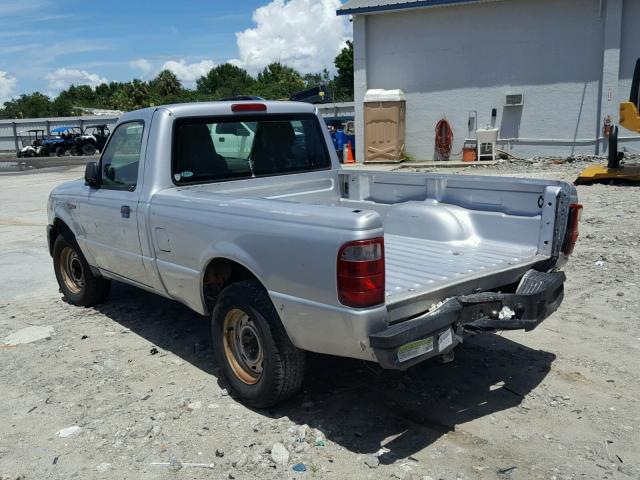 1FTYR10U74PA82341 - 2004 FORD RANGER SILVER photo 3