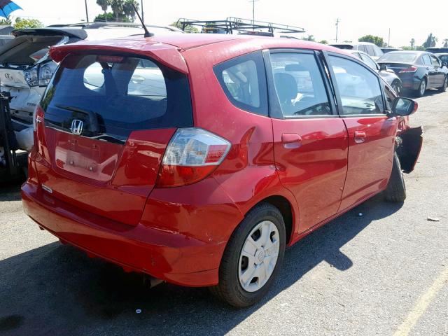 JHMGE8H33CS008467 - 2012 HONDA FIT RED photo 4