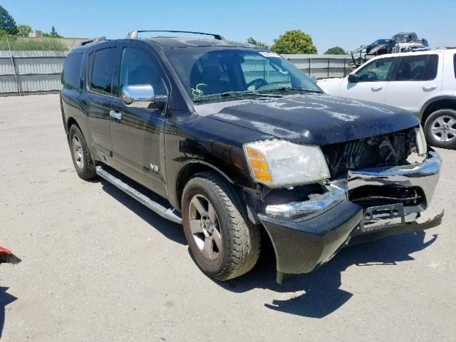 5N1AA08AX5N737419 - 2005 NISSAN ARMADA SE BLACK photo 1