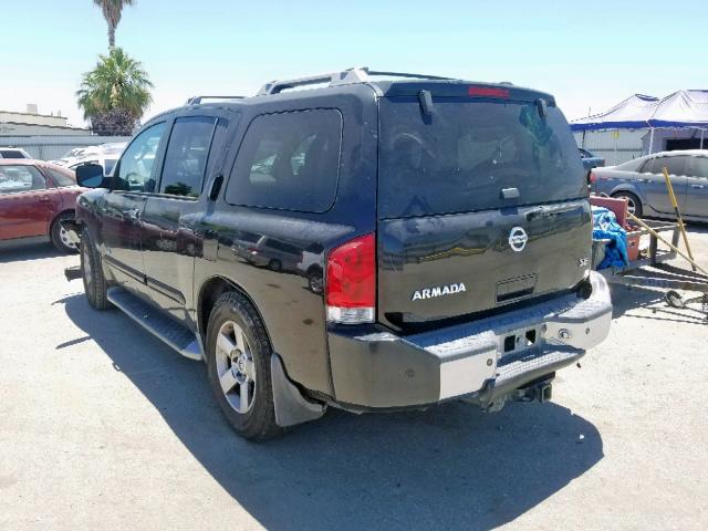 5N1AA08AX5N737419 - 2005 NISSAN ARMADA SE BLACK photo 3