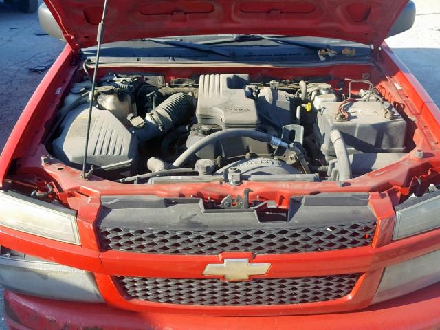 1GCCS198768259276 - 2006 CHEVROLET COLORADO RED photo 7