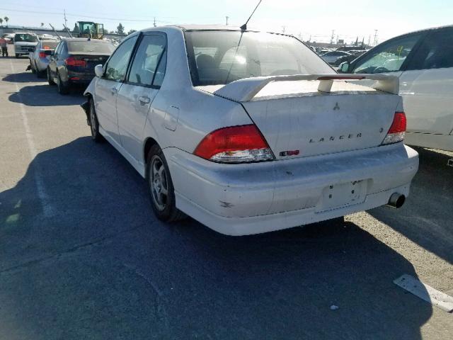 JA3AJ86E53U121962 - 2003 MITSUBISHI LANCER OZ WHITE photo 3