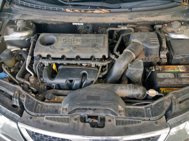 KNAFU4A23B5464862 - 2011 KIA FORTE EX GRAY photo 7