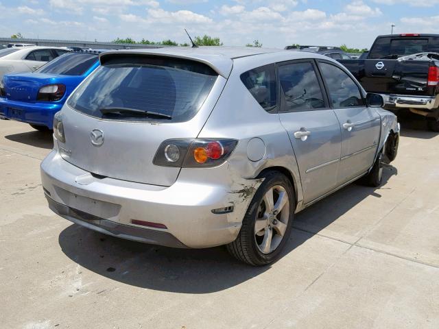 JM1BK143451328018 - 2005 MAZDA 3 HATCHBAC SILVER photo 4