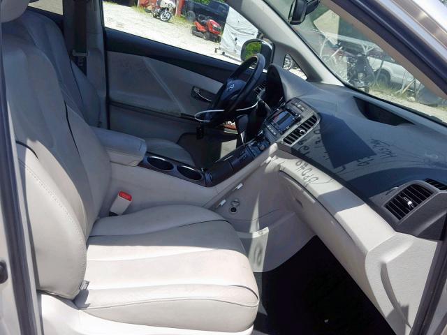 4T3BK3BB3BU062283 - 2011 TOYOTA VENZA SILVER photo 5