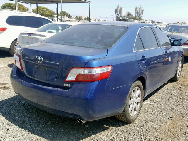 4T1BB46K17U016192 - 2007 TOYOTA CAMRY NEW BLUE photo 4