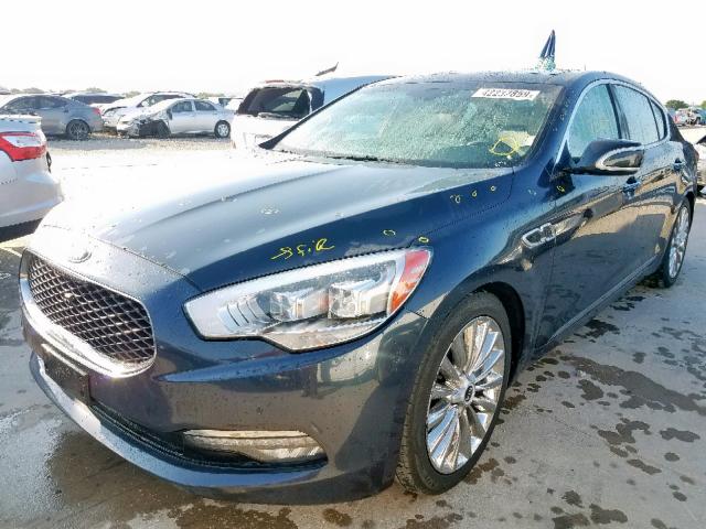 KNALW4D40F6018629 - 2015 KIA K900 BLUE photo 2